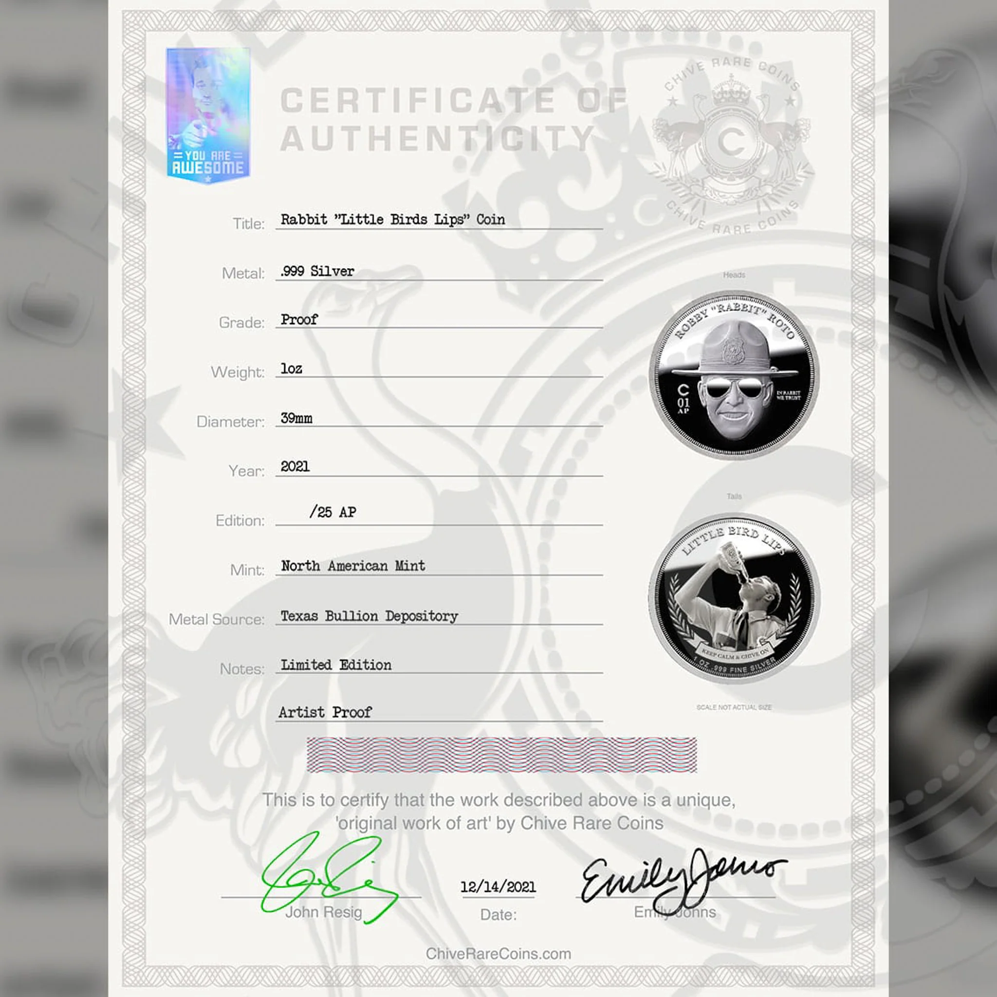 AP Protect and Swerve Silver Coin Set - Image 7