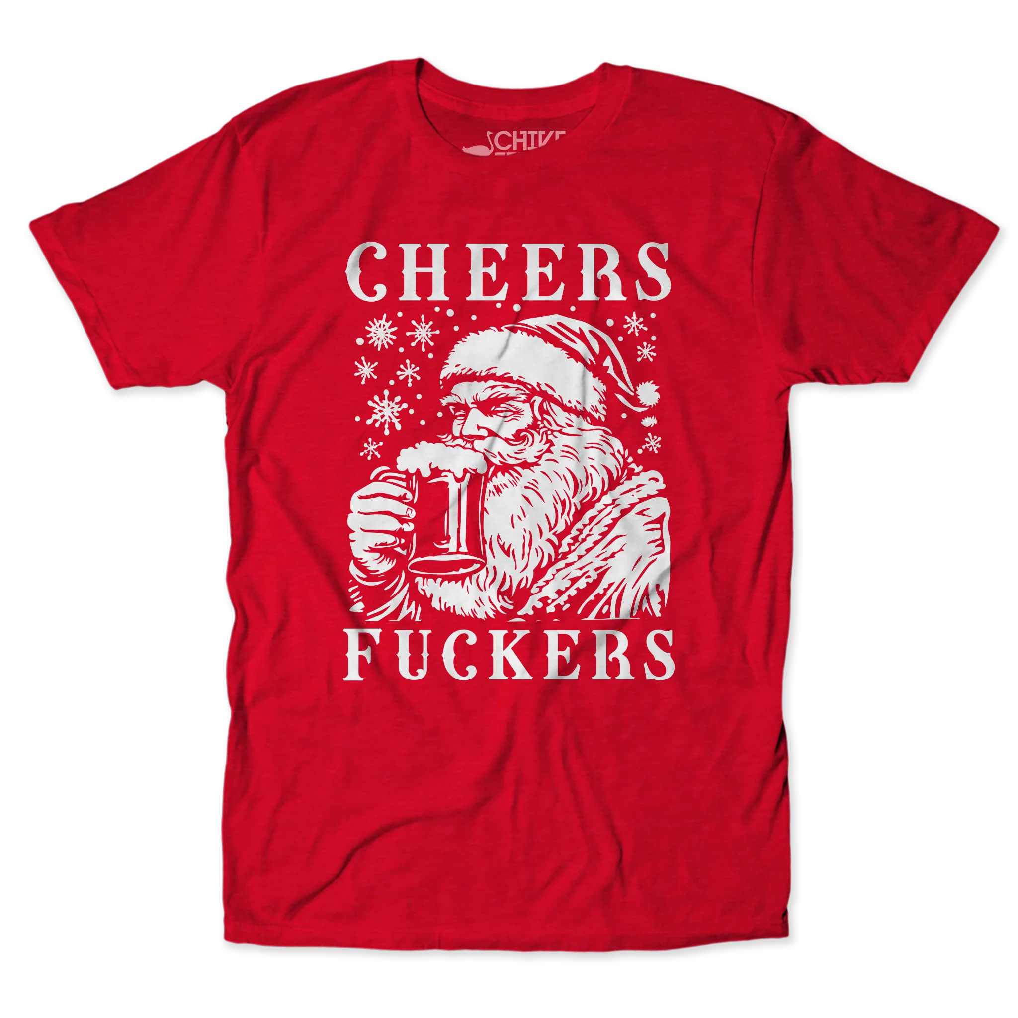 Cheers F*ckers Christmas Edition Unisex Tee - Image 2