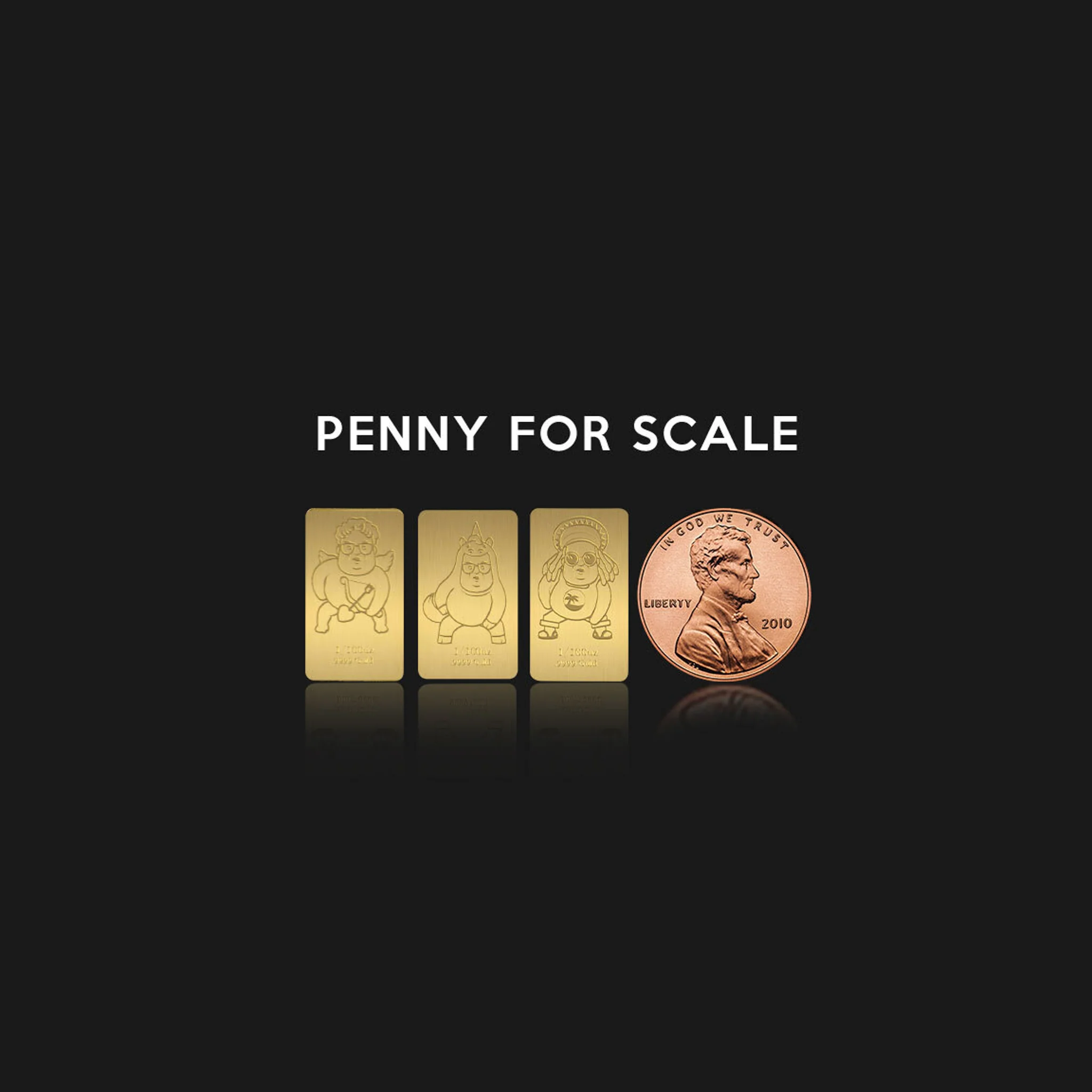Farley 1/100th oz Gold Bar Feb, Mar, Apr Bundle - Image 2