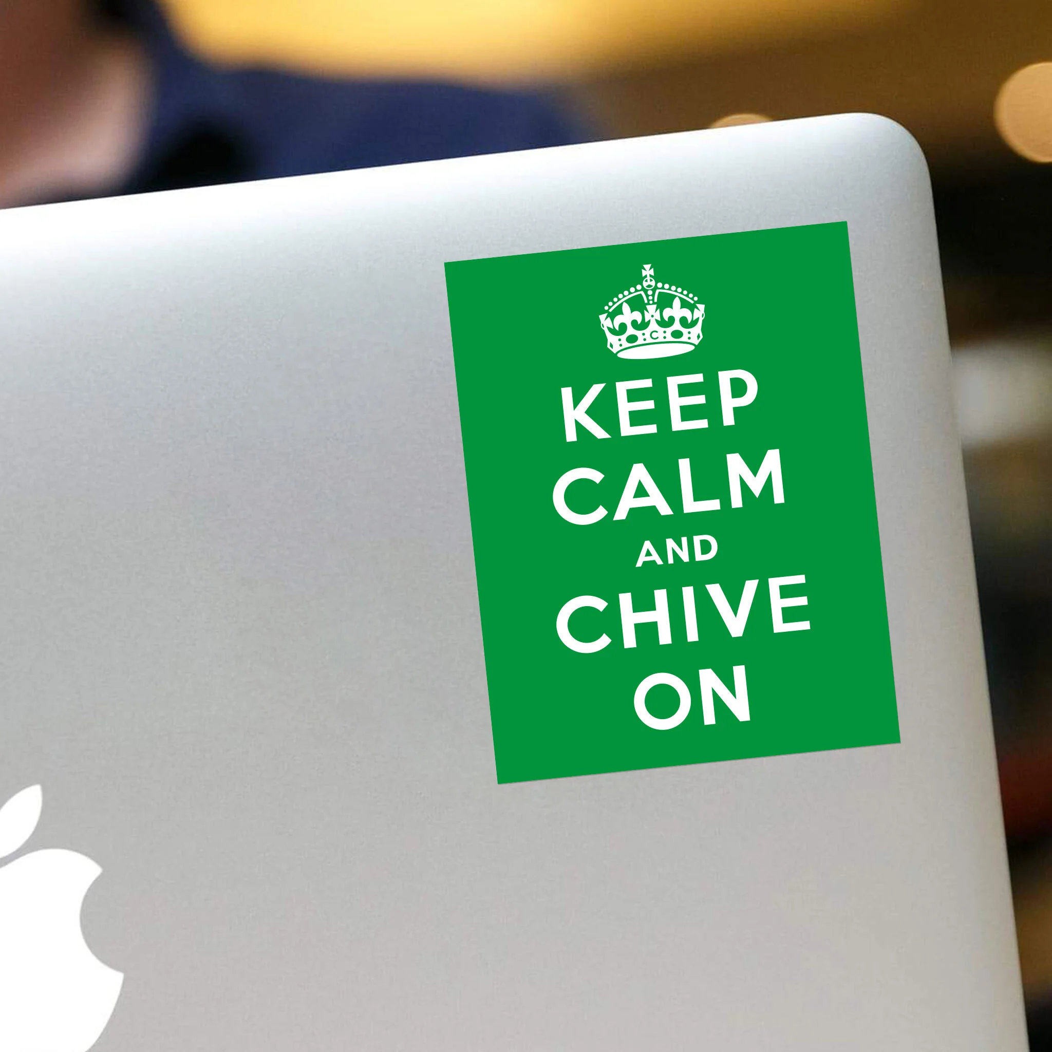 Keep Calm And Chive On Sticker - Image 3