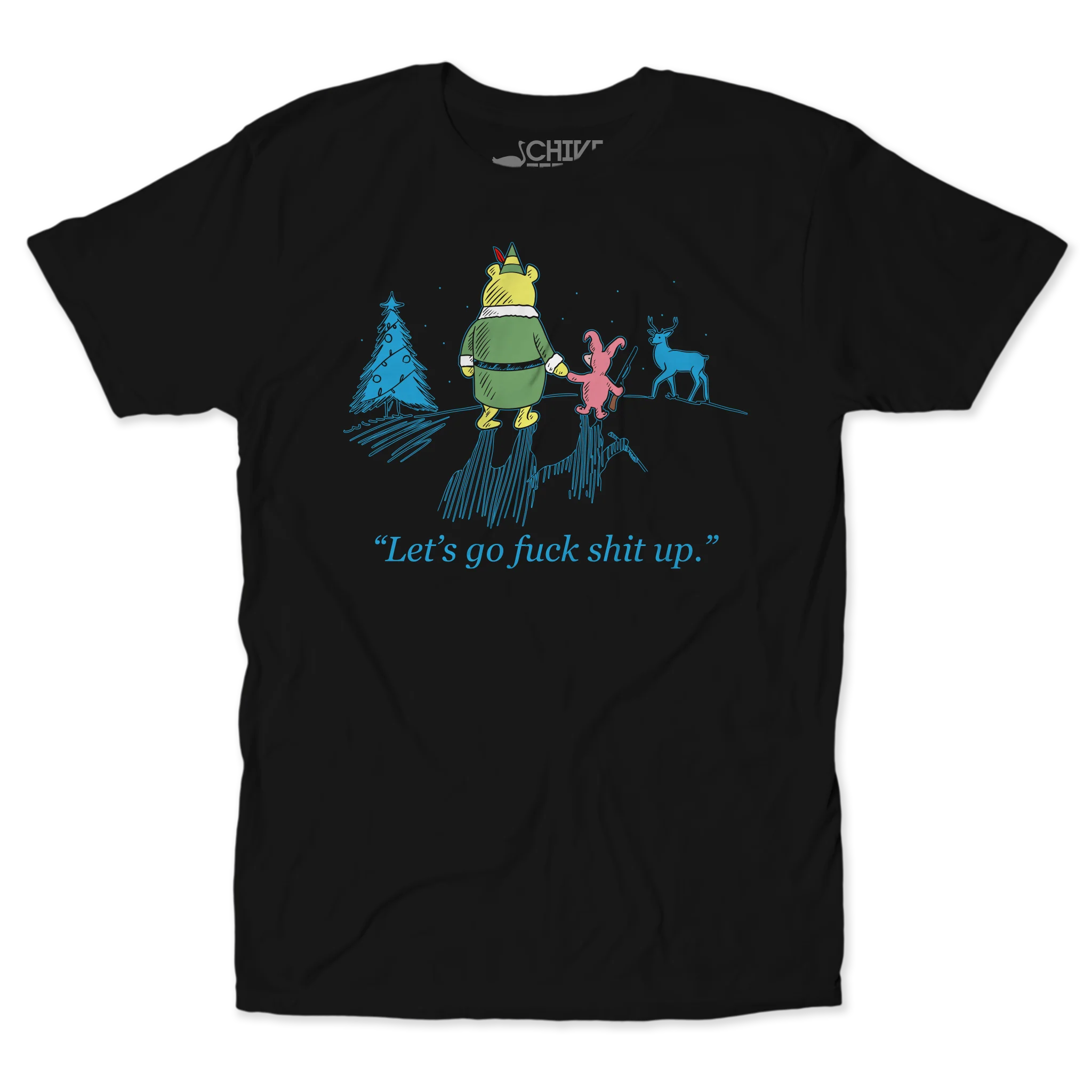 Let's Go F*ck Sh*t Up Christmas Edition V2 Unisex Tee - Image 2
