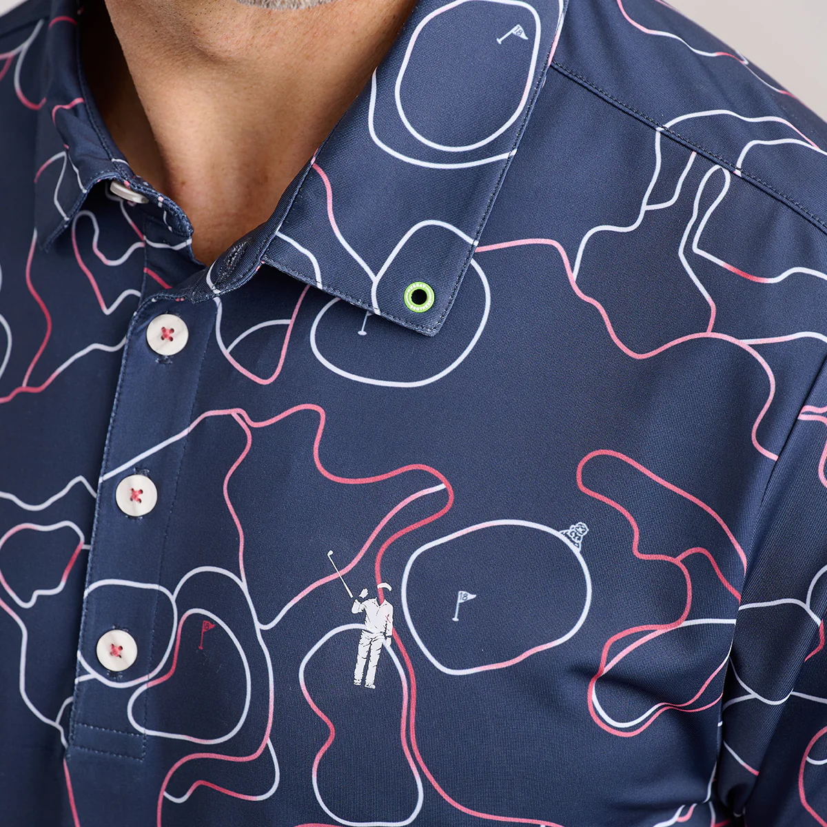 Out of Line Men's Polo - Image 4