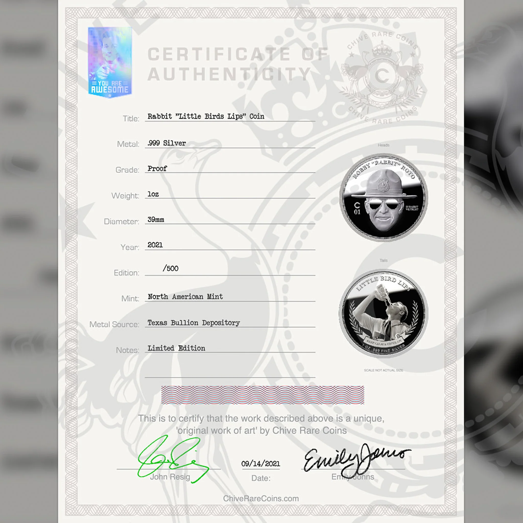 Protect and Swerve Silver Coin Set - Image 4