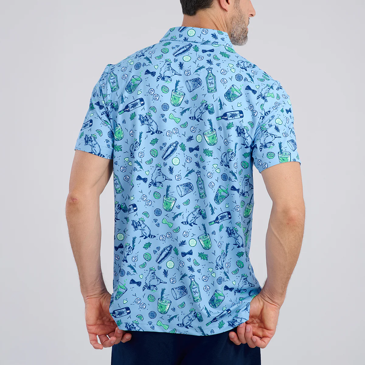 Salty Raccoon Men's Polo - Image 3