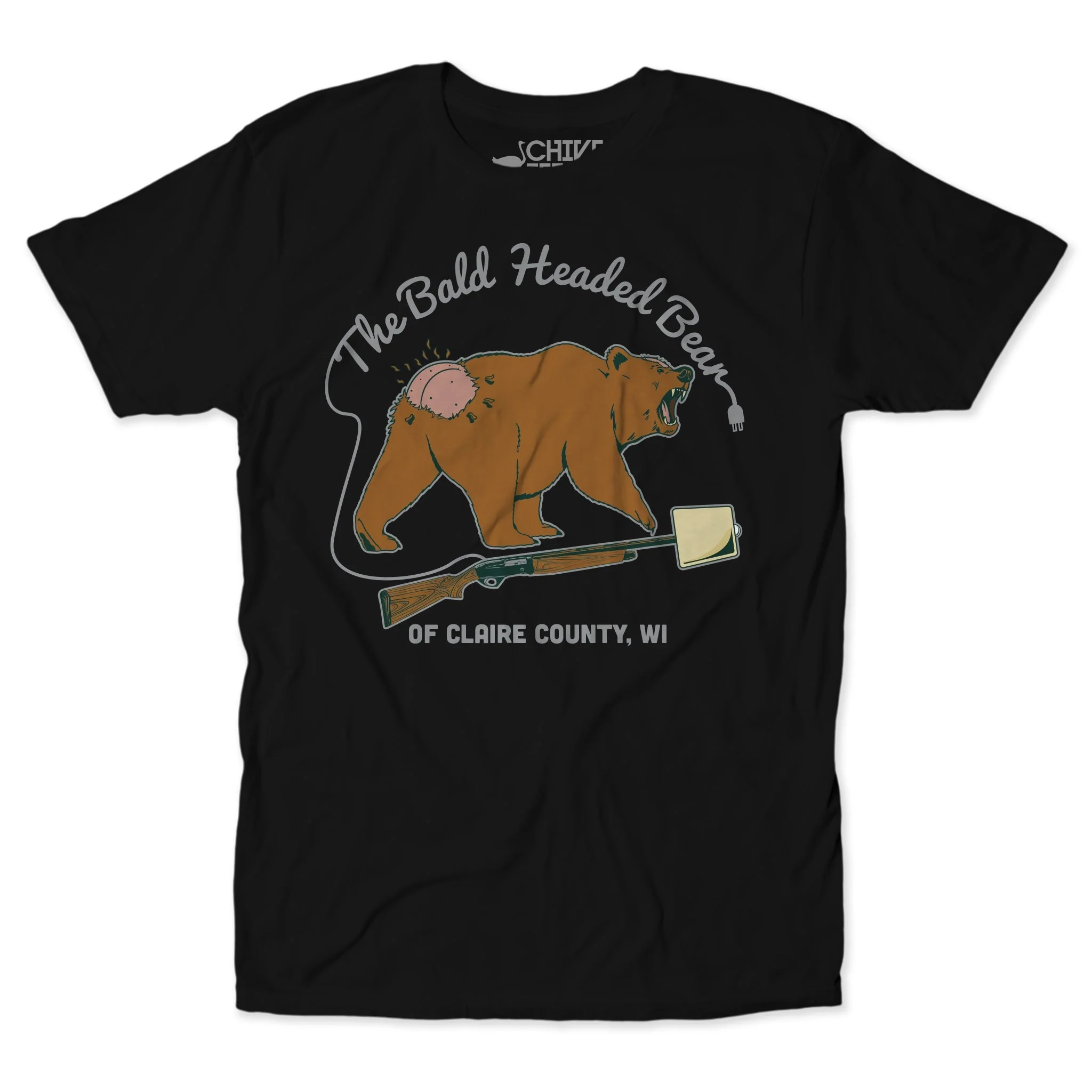 The Bald Headed Bear Of Claire County Unisex Tee - Image 2