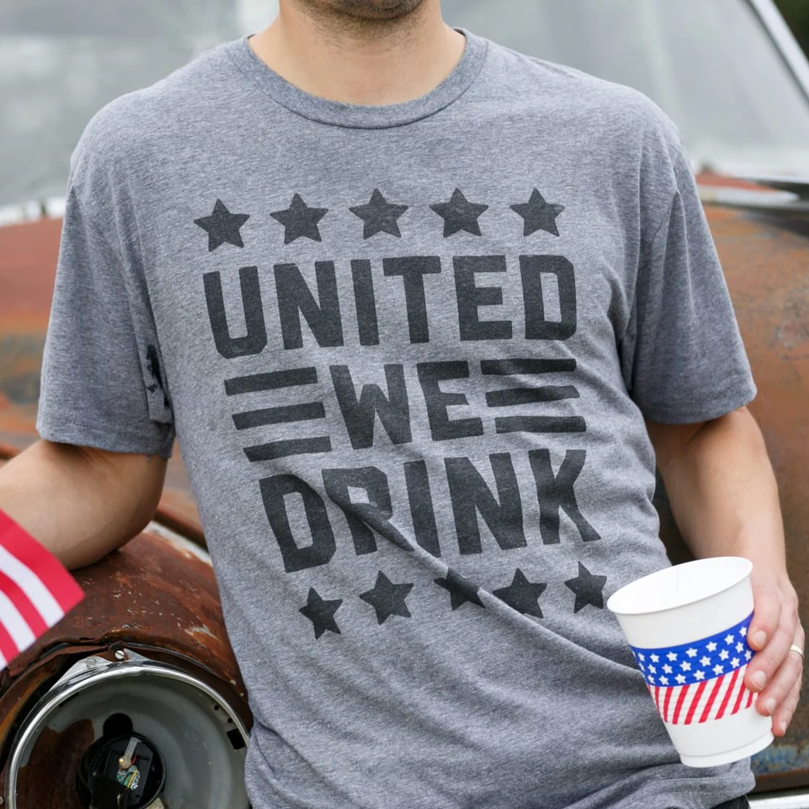 United We Drink Tee - Image 4